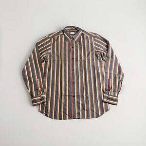 Vtg Agnes B Shirt Mens 40 Stripe Button Up Homme Paris 90s Made in France NOS